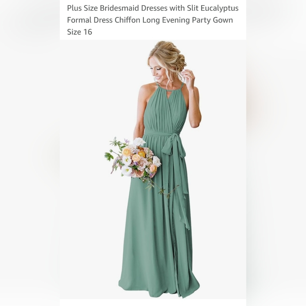 New Without Tags, Sage Green, Size 16, Formal Dress